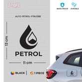 Zaqiz Petrol Print Sticker for Car Cap – Easy to Stick and Remove